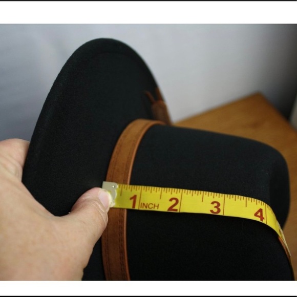 New! Sale 🔥 Ivory Leopard Felt Wool Belted Panama Hat - Picture 10 of 11